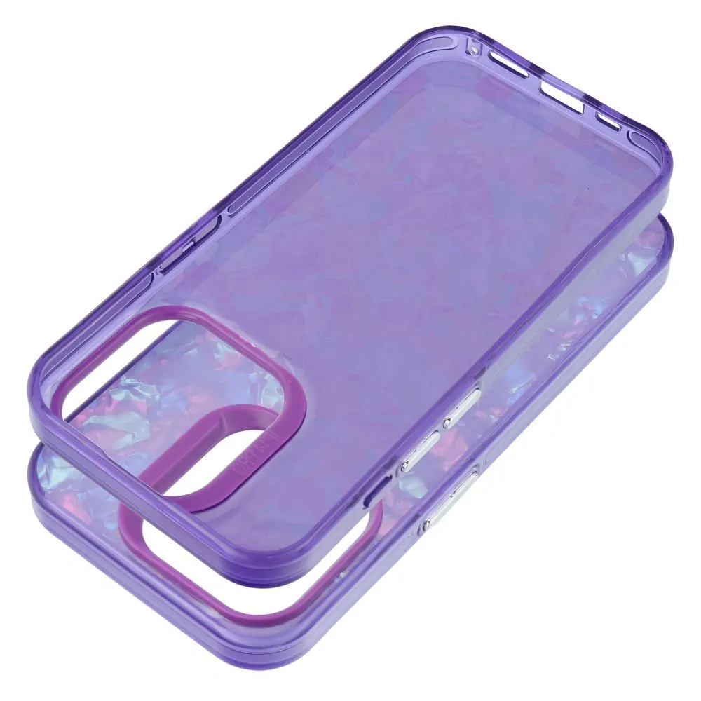 Pouzdro Coolcase TUTTI FRUTTI - Apple iPhone 15 Pro - fialové