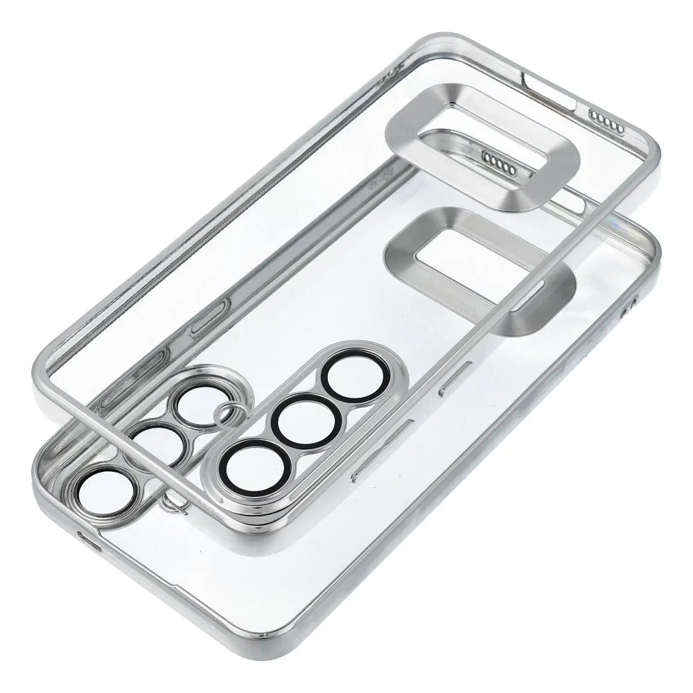 Pouzdro Coolcase Glam - Samsung Galaxy A25 5G - stříbrné