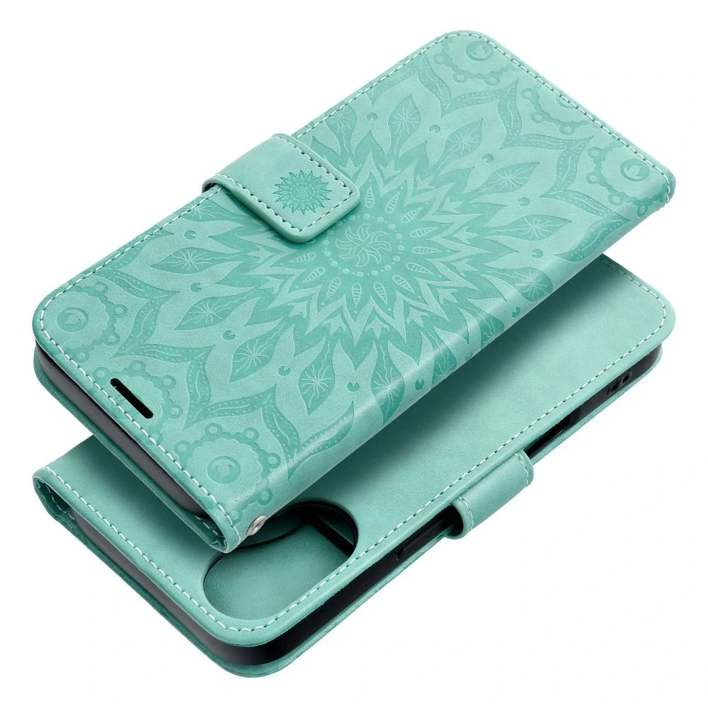 MEZZO Book - Apple iPhone 16 - flip knížkové pouzdro - Zelená mandala