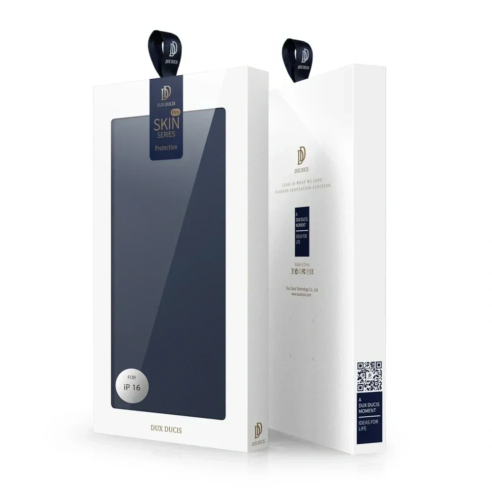 Dux Ducis Skin Pro iPhone 17 Pro – modré flipové pouzdro