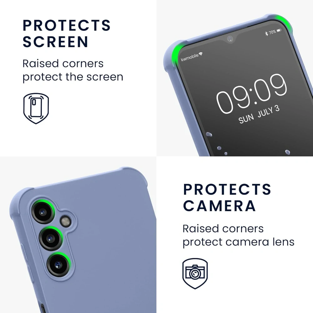 Pouzdro kwmobile Crossbody na mobil Samsung Galaxy A14 5G / LTE s popruhem přes rameno - lavender
