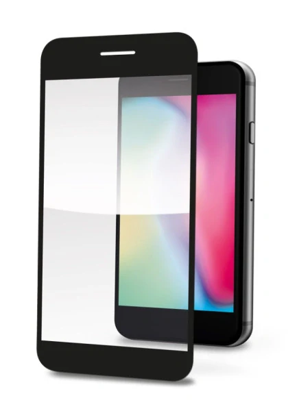 Ochranné sklo GLASS PRINT Apple iPhone 13 / iPhone 13 Pro / iPhone 14 / iPhone 16e / iPhone 17e – černé 8595181199695