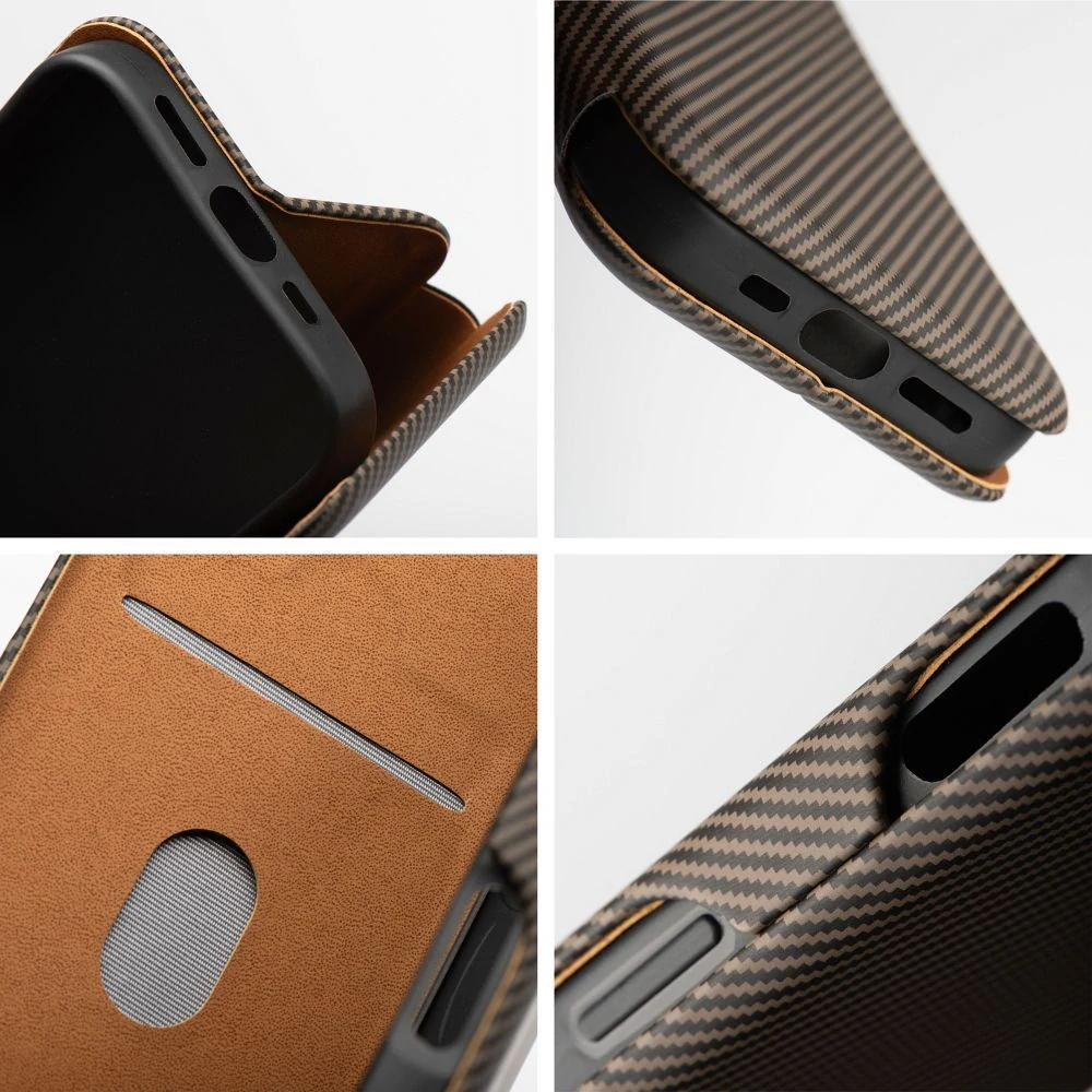 Flip pouzdro FOLIO Side Magnet Xiaomi Redmi A3 – hnědé