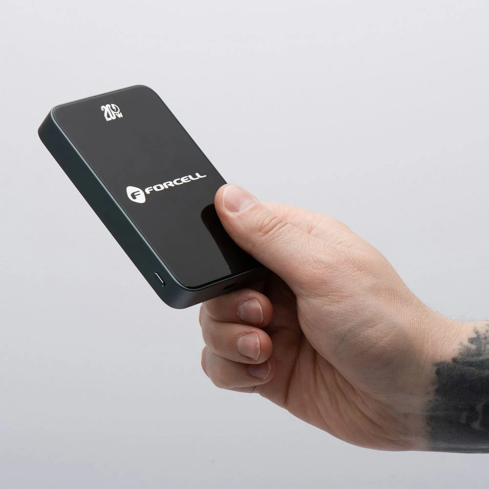 Powerbanka Forcell F-Energy F10K8 MagSafe 10 000 mAh - černá