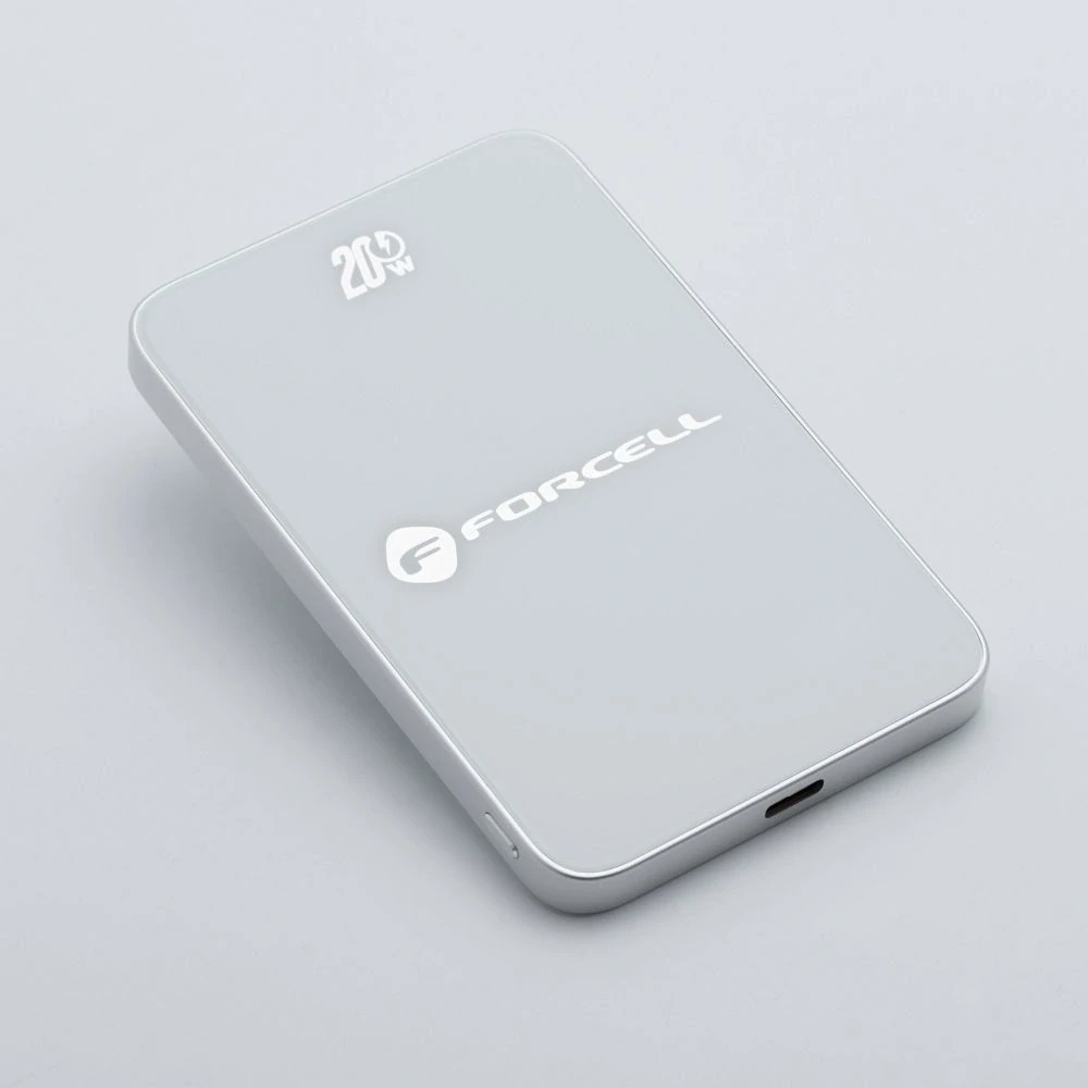 Powerbanka Forcell F-Energy F5K8 MagSafe 5 000 mAh - bílá