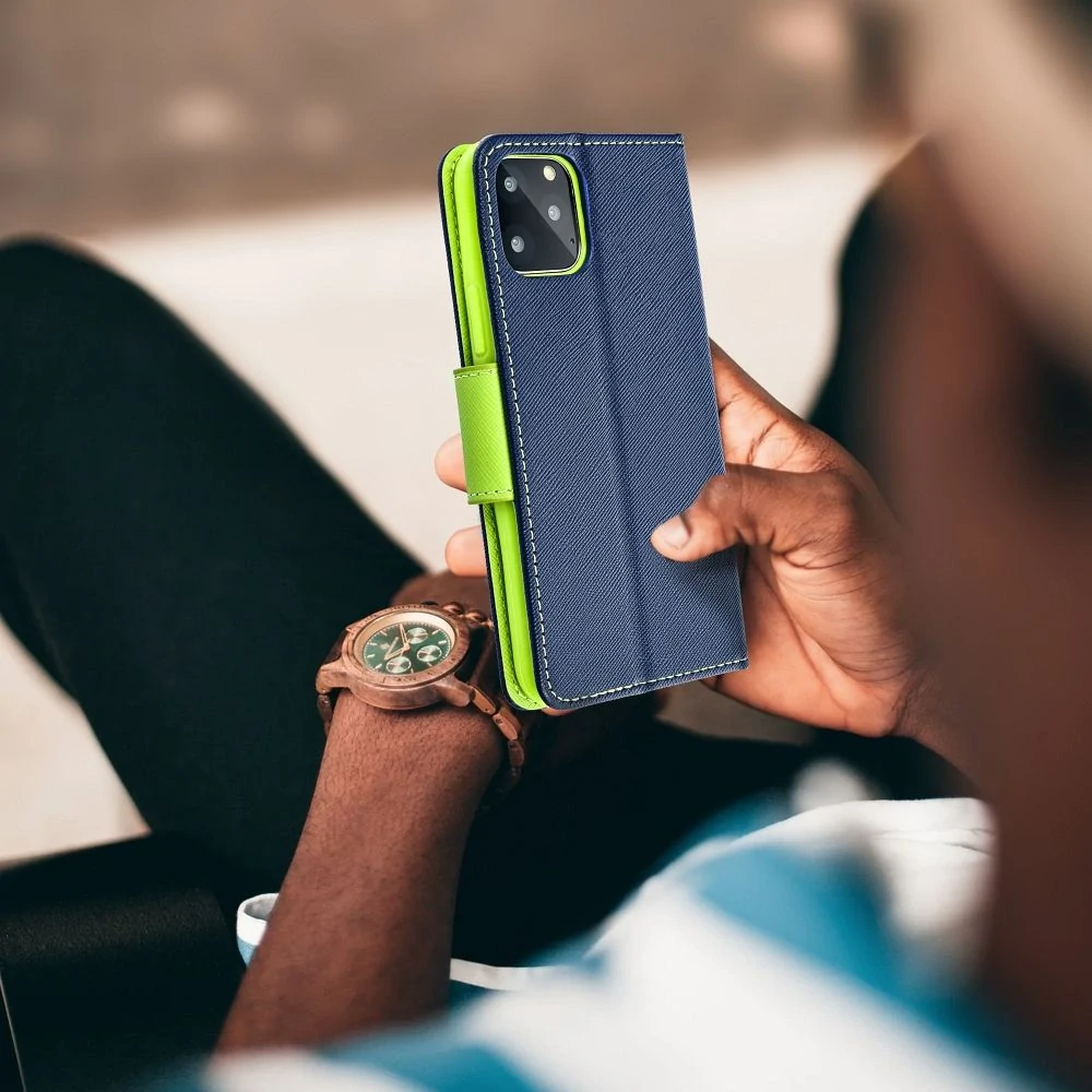 Pouzdro FANCY Book Samsung Galaxy A56 - modré