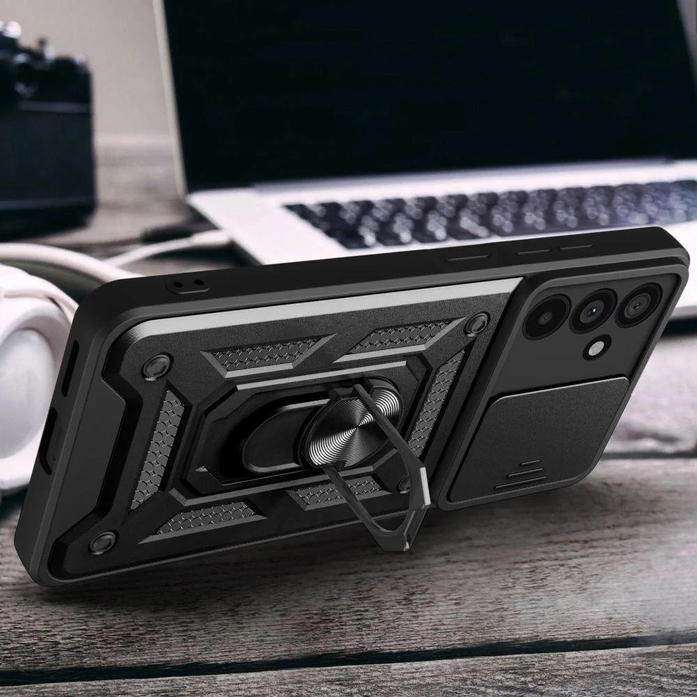 Odolný kryt na mobil Samsung Galaxy A56 5G - CamShield červený
