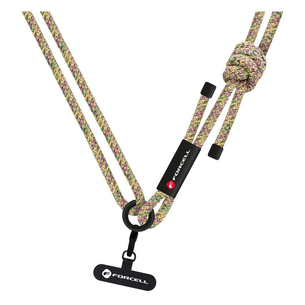 Crossbody šňůrka k mobilu Forcell S10X165 tříbarevná