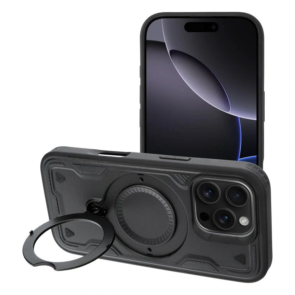 Frost Armor odolný kryt iPhone 16e / iPhone 17e – černý obal