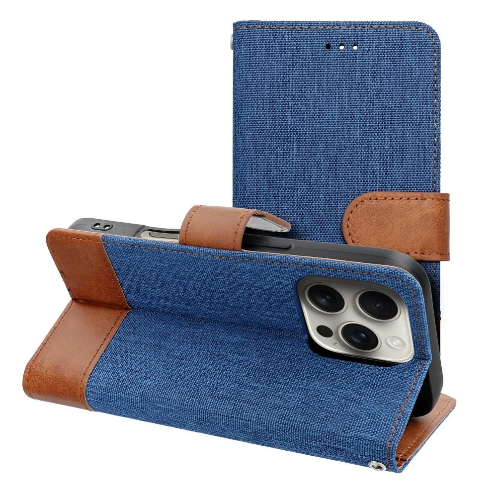 Flipové pouzdro JEANS Book pro iPhone Air modré
