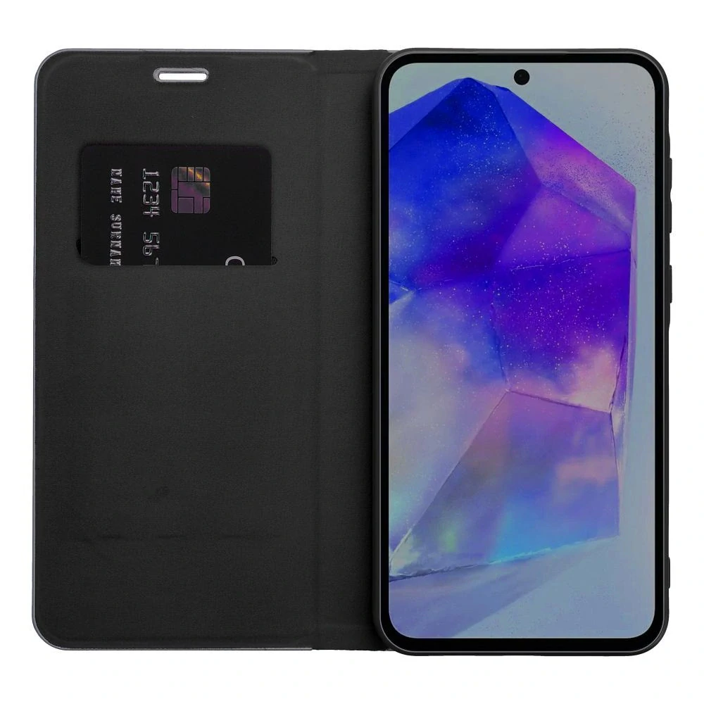 LUNA Book Carbon flipové pouzdro Xiaomi 14T Pro - černé