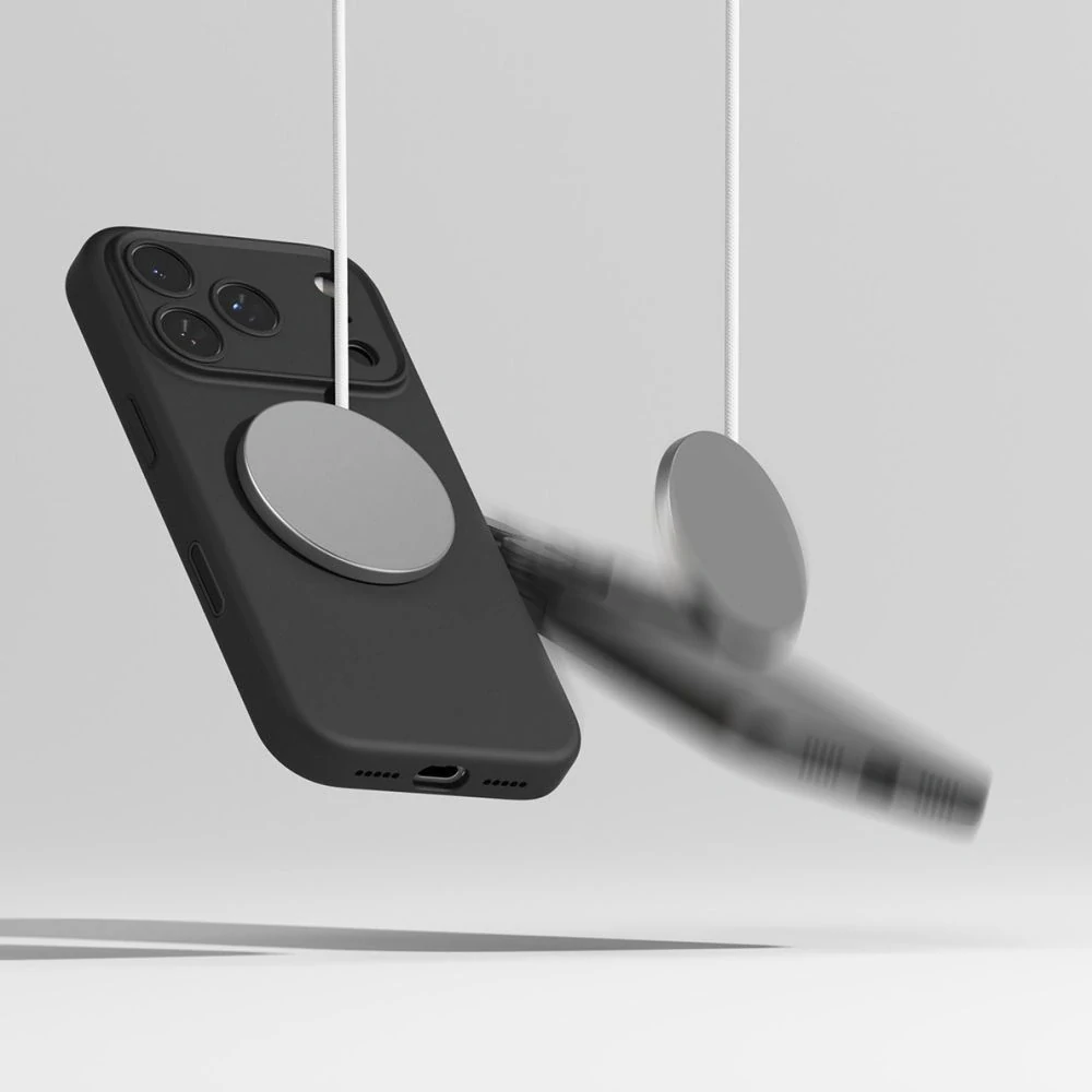 Kryt Ringke Silicone MagSafe Apple iPhone 17 Pro - černý