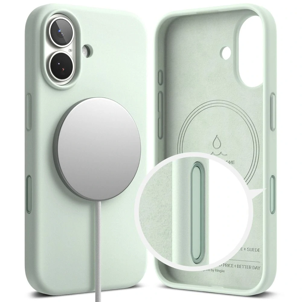 Kryt Ringke Silicone MagSafe iPhone 17 mint