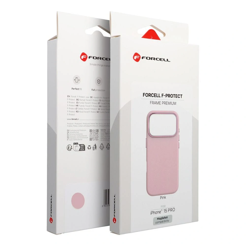 Kryt na mobil iPhone Air Forcell F-Protect Frame růžový s MagSafe