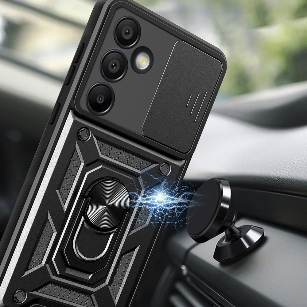 Odolné pouzdro na mobil Samsung Galaxy A36 Hybrid Armor Camshield černé