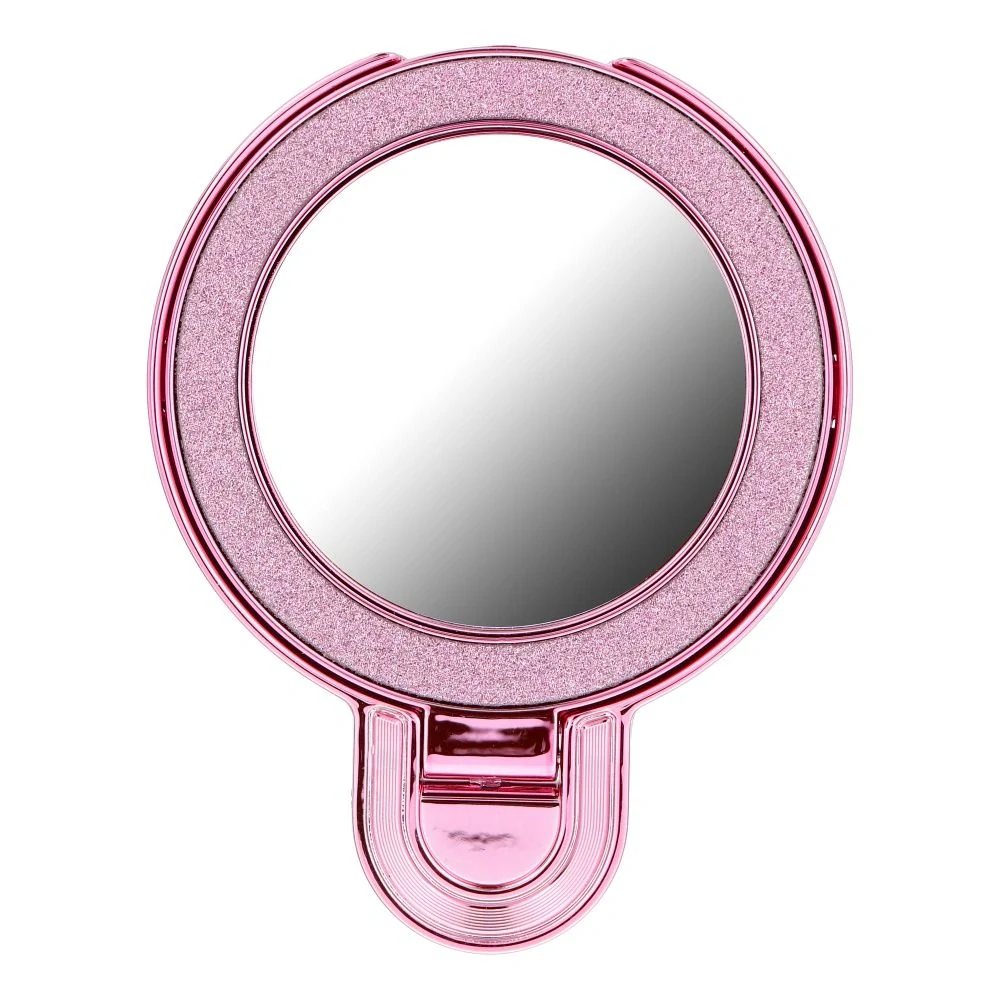 Stojan na telefon CIRCLE MIRROR nalepovací růžový