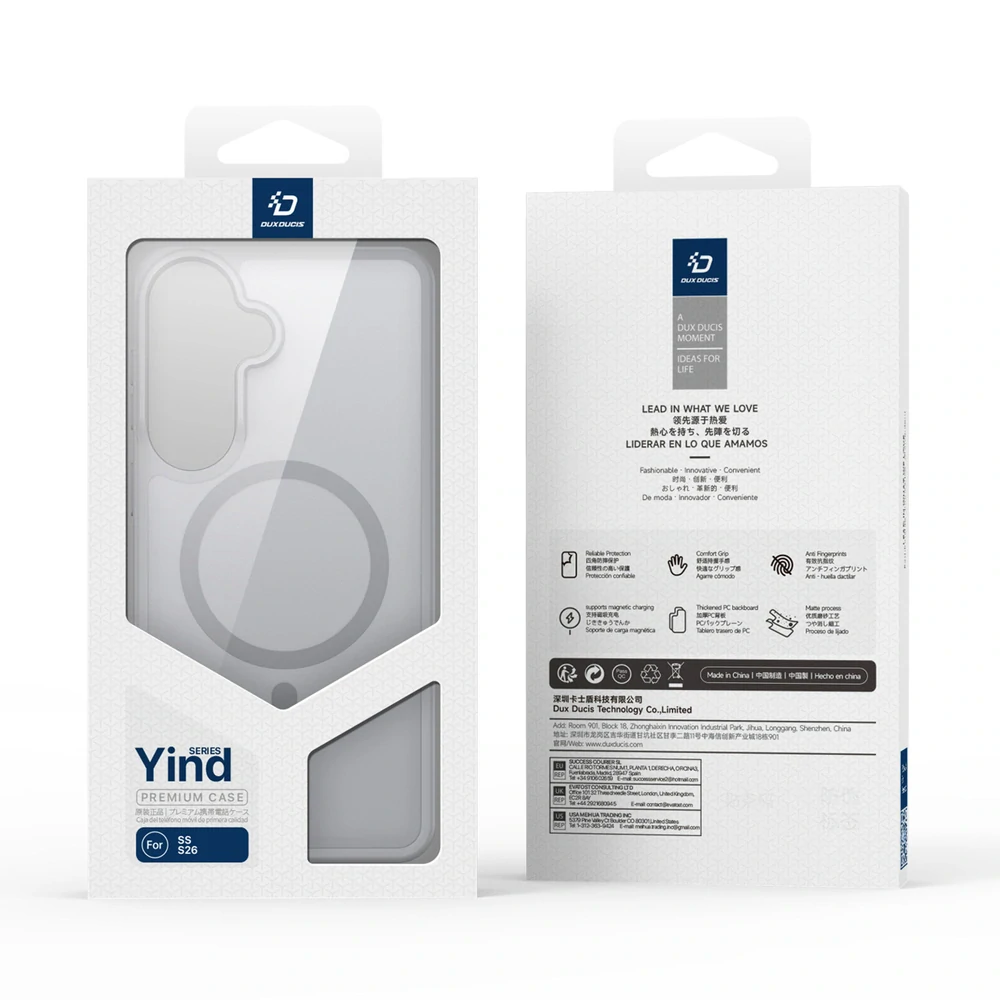 MagSafe kryt na mobil Samsung Galaxy S26 - Dux Ducis Yind šedý