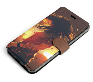 Knížkové flip pouzdro Mobiwear - Huawei Nova Y70 - MA02S Tetovaná dívka - VÝPRODEJ