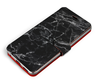 Knížkové flip pouzdro Mobiwear - Motorola Edge 30 Pro - V056P Černý mramor - VÝPRODEJ