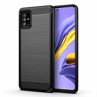 Kryt na mobil Samsung Galaxy A71 Carbon obal černý
