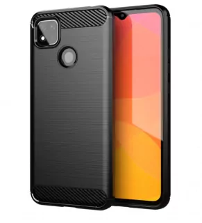 Silikonové pouzdro Coolcase CARBON na mobil Xiaomi Redmi 9C Černé