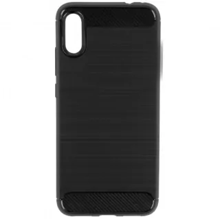 Silikonové pouzdro Coolcase CARBON na mobil Xiaomi Redmi 9A / Redmi 9AT Černé