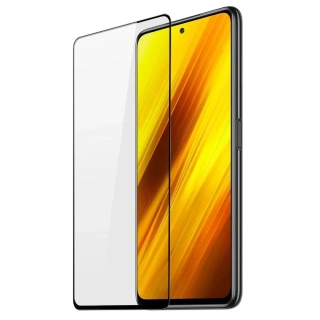 Ochranné tvrzené sklo Aligátor GLASS PRINT pro Xiaomi Poco X3 NFC / Poco X3 Pro na celý displej - černé 8595181198186