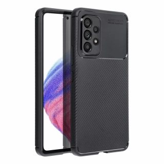 Silikonové pouzdro Premium Coolcase Carbon na mobil Samsung Galaxy A52 / A52 5G Černé
