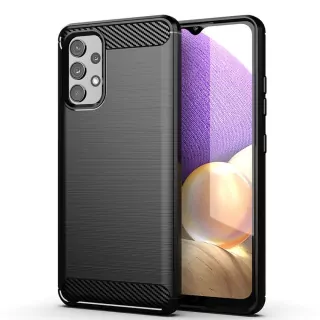 Silikonové pouzdro Coolcase Carbon na mobil Samsung Galaxy M13 Černé