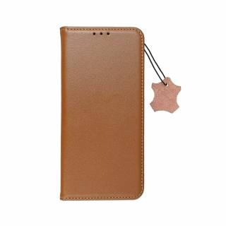Elegantní kožené flip pouzdro Forcell Leather na mobil Samsung Galaxy A34 5G - hnědé