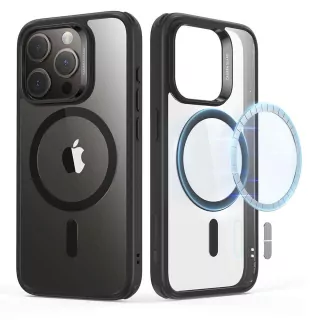 Ochranné pouzdro HOCO AS1 na mobil Apple iPhone 15 Pro černé s podporou MagSafe