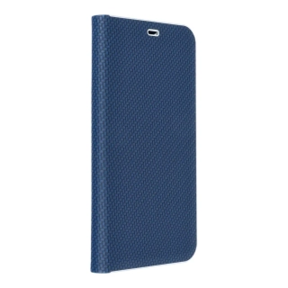 Luxusní flip pouzdro Luna Coolcase Carbon na mobil Samsung Galaxy S23 FE Modré