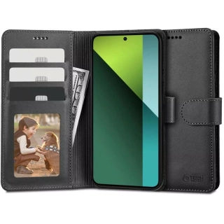 Knížkové pouzdro Tech-Protect Wallet na mobil Xiaomi Redmi 14C / Poco C75 Černé