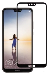 Ochranné tvrzené sklo Aligátor na celý displej telefonu Huawei P20 Lite - černé full glue (8595181178713)