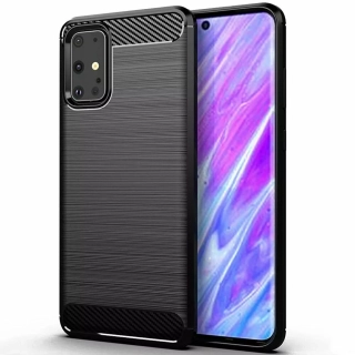 Silikonové pouzdro Coolcase CARBON na mobil Samsung Galaxy S20 Černé