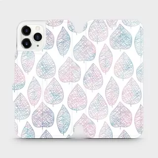 Knížkové flip pouzdro Mobiwear - na Apple iPhone 11 Pro - MX03R - Lístečky