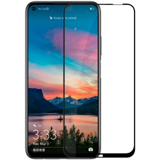 Ochranné tvrzené sklo ALIGATOR PRINT pro Huawei P40 Lite - černé na celý displej telefonu