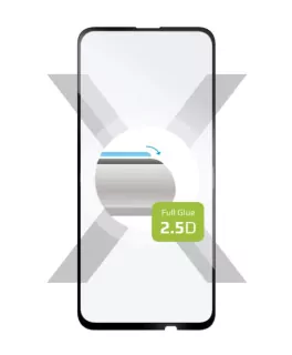 Ochranné tvrzené sklo Fixed na celý displej Huawei P Smart 2021 - černé - full glue