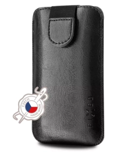 Univerzální kapsičkový obal FIXED Soft Slim vel. 6XL+ (Plus) na mobily, černé