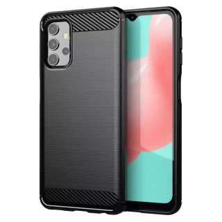 Silikonové pouzdro Coolcase Carbon pro mobil Samsung Galaxy A32 5G Černé