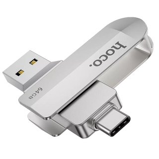 Fleška USB Flash disk HOCO UD10 s kapacitou 64 GB USB 3.0 s konektorem USB a USB-C
