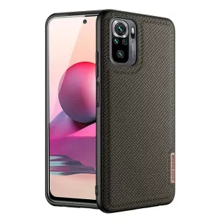 Elegantní pouzdro Dux Ducis Fino Nylon na mobil Xiaomi Redmi Note 10 / 10S - Zelené