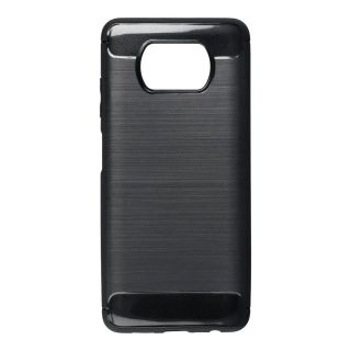 Silikonové pouzdro Coolcase Carbon na mobil Xiaomi Poco X3 NFC / Xiaomi Poco X3 Pro Černé