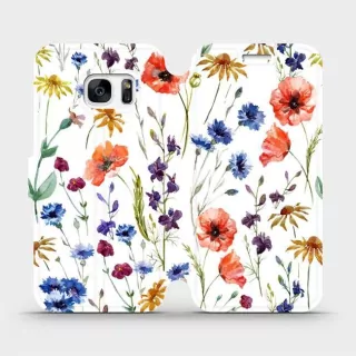 Flipové pouzdro Mobiwear - Samsung Galaxy S7 - MP04S Luční kvítí