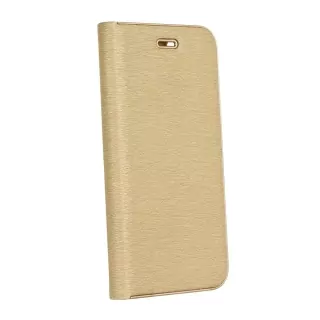 Luxusní flip pouzdro Coolcase Luna na mobil Samsung Galaxy A22 LTE Zlatavé