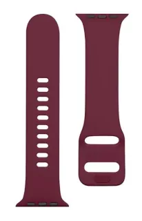 Tactical 798 Wine Red Náhradní silikonový pásek / řemínek s přezkou k hodinkám Apple Watch 1 / 2 / 3 / 4 / 5 / 6 / 7 / SE 42 / 44 / 45 mm