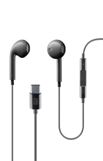 Handsfree sluchátka do uší s USB-C konektorem, Cellularline ORBIT, černá (kompatibilní s iPhone 15 a vyšší)