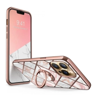Silikonové pouzdro SUPCASE IBLSN COSMO SNAP na mobil Apple iPhone 13 Pro MARBLE PINK