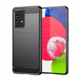 Silikonové pouzdro Coolcase Carbon na mobil Samsung Galaxy A53 5G Černé