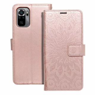 Flipové pouzdro Coolcase Mezzo na mobil Xiaomi Redmi Note 11 / 11S - Mandala rose gold